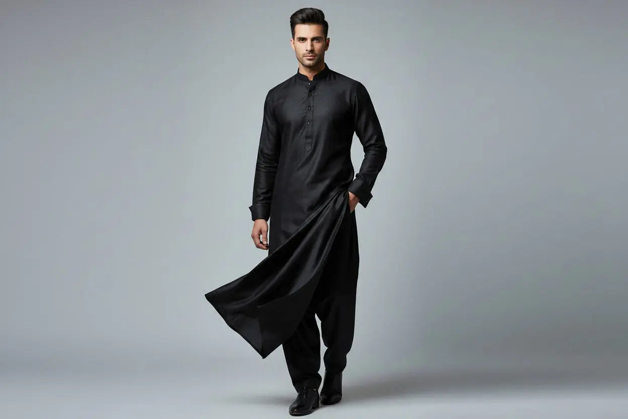 Unstiched Black AMARAS